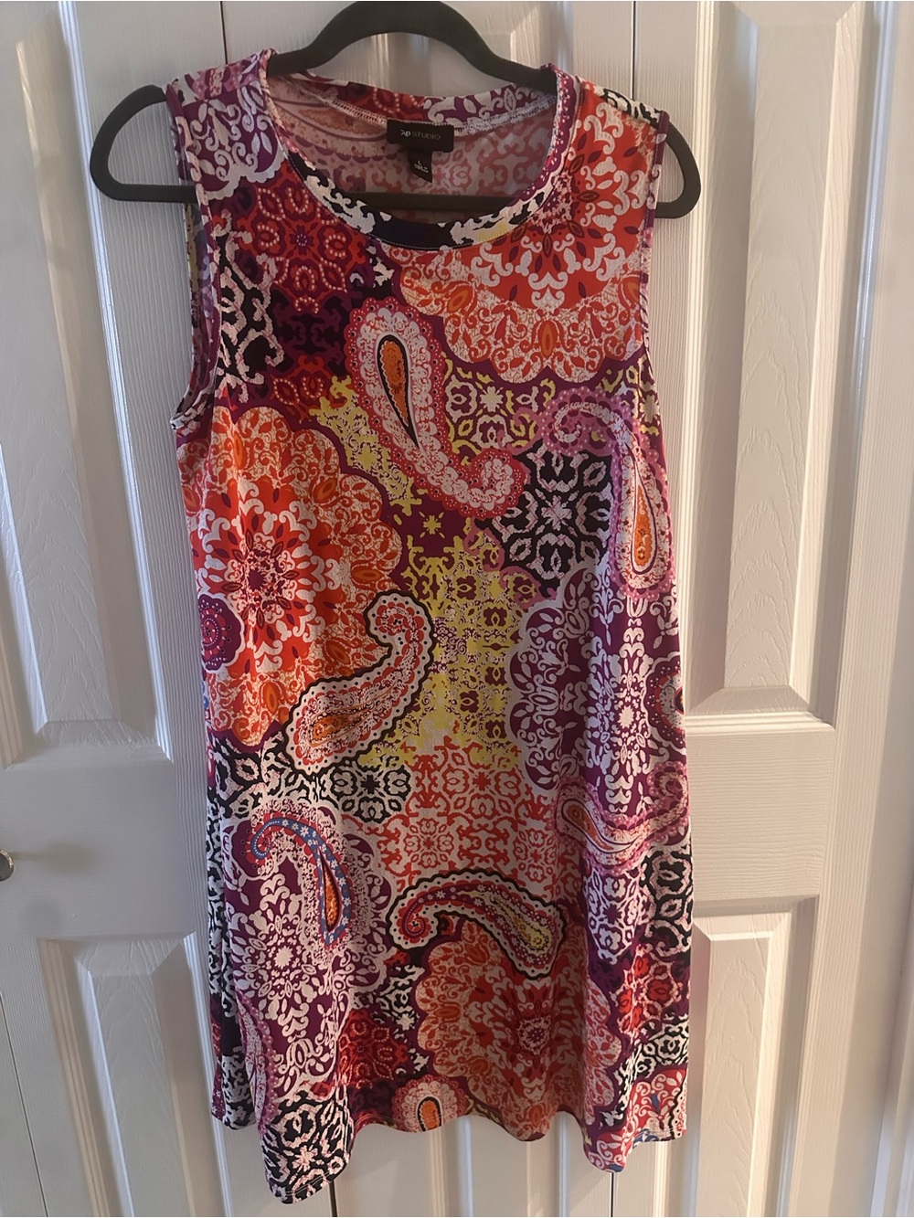 AB Studio Sleeveless Paisley Mini Dress
